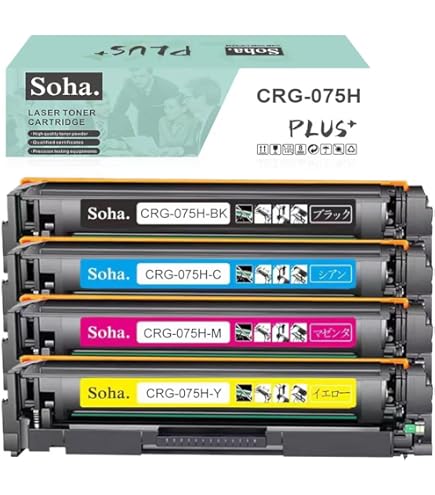 キャノン Canon用 CRG-075 「残量表示 ICチップ搭載」 0301 Amazon.co.jp: 【Amazon.co.jp限定】Canon（キヤノン）用 CRG-075 CRG